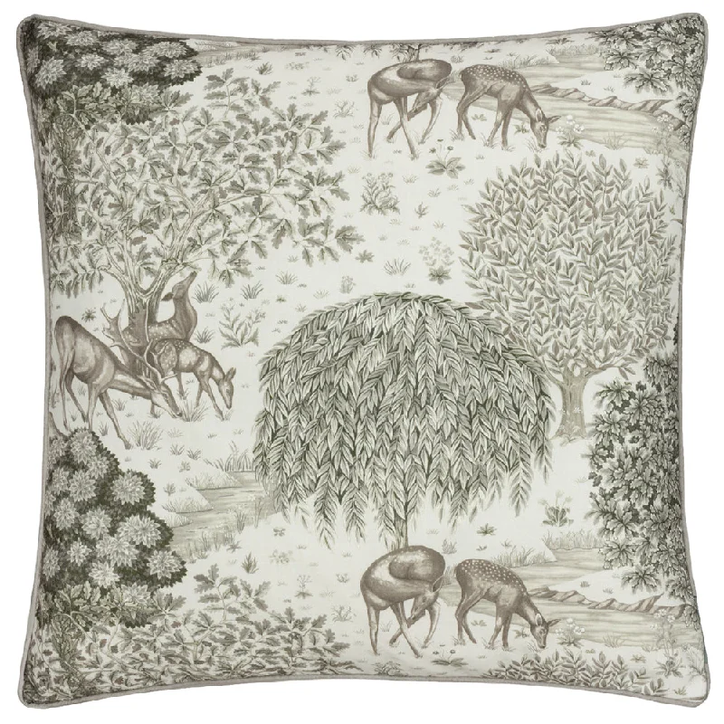 The Brook Printed Outdoor Cushion Linen