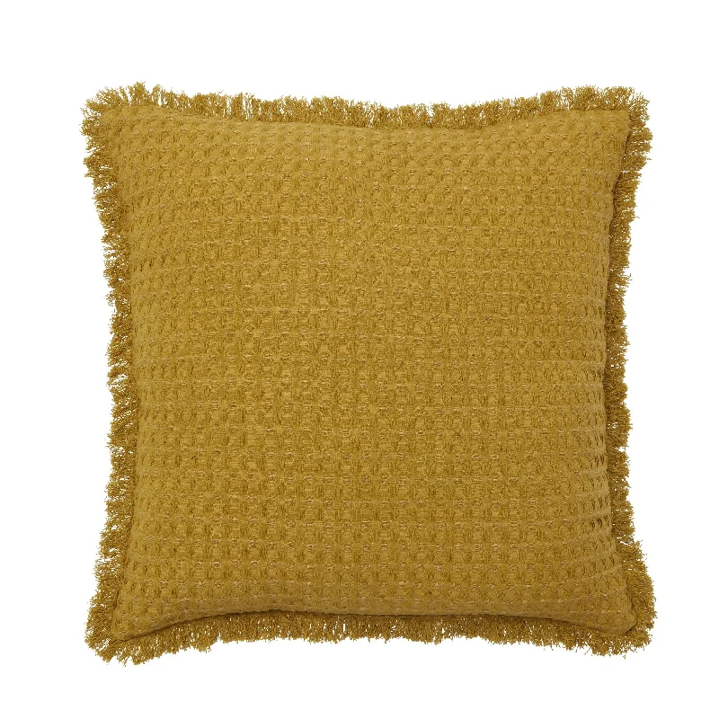 Agra Waffle olive pillow