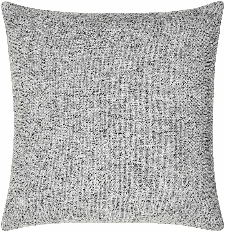 Zihna Gray Textured Throw Pillow