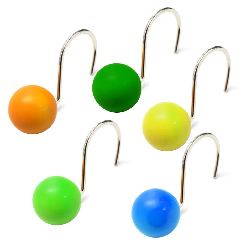 Eclipse Bright Resin Shower Hook Set