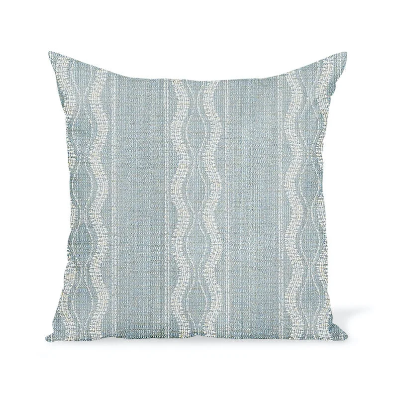 Peter Dunham Textiles Outdoor Zanzibar in Lagoon Pillow