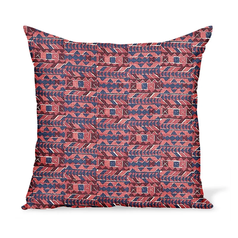 Peter Dunham Textiles Zaya in Raspberry/Indigo Pillow