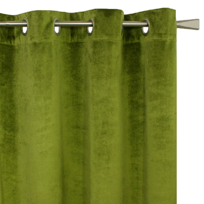 Grommet curtain panel - Luxe - Lime - 52 x 85''