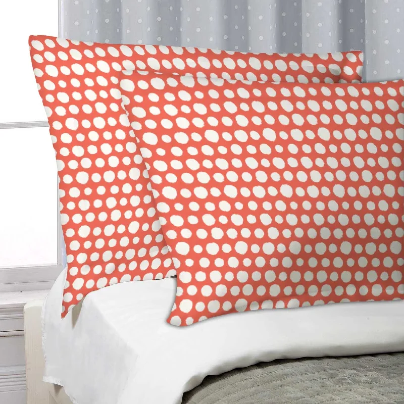 ArtzFolio Painted Polka Dot Pillow Cover Case