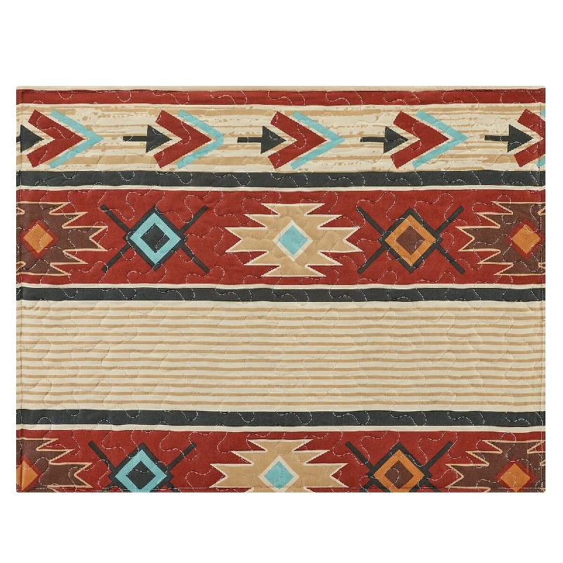 Taos Southwest Aztec Pattern Pillow Sham - Set of 2