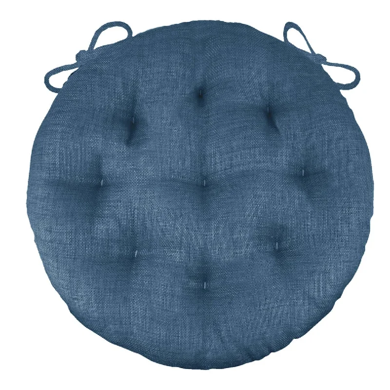 Bistro Chair Cushion - Rave Pacific Blue - 16" Round Patio Cushion - Indoor / Outdoor