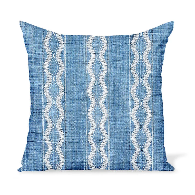 Peter Dunham Textiles Zanzibar in Indigo Pillow