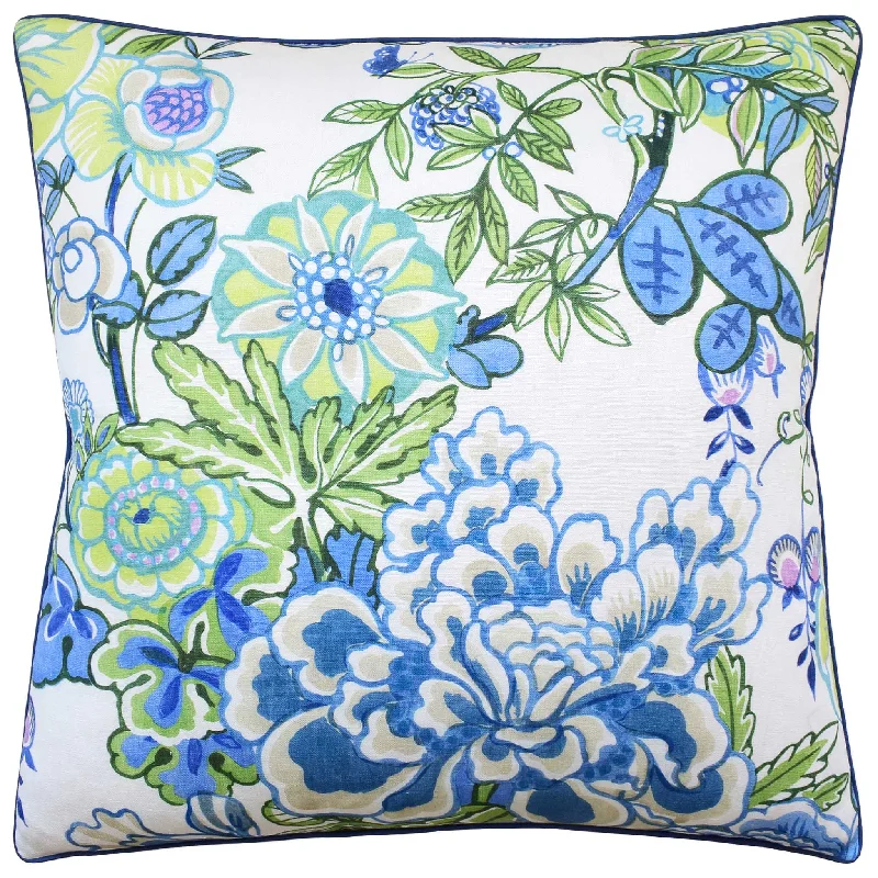 Peony Garden Design Throw Pillow