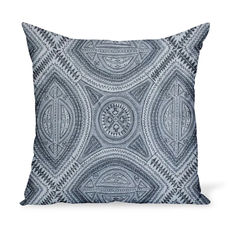 Peter Dunham Textiles Outdoor Sahara in Gray/Natural Pillow