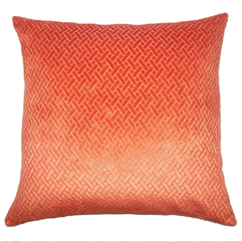 Walvia Solid Euro Sham Tangerine