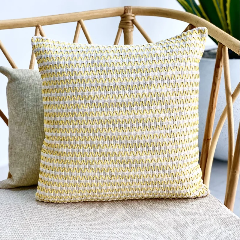 Yellow Braids Pillow