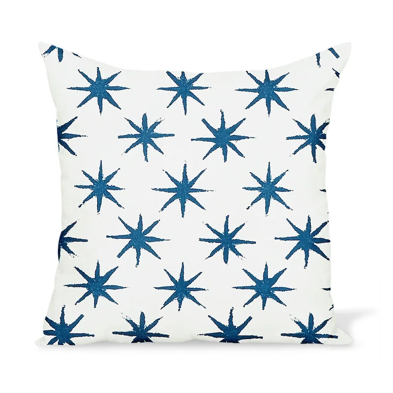 Peter Dunham Textiles Outdoor Starstruck in Indigo Pillow