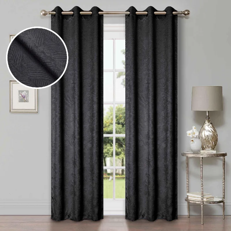 Waverly Thermal Blackout Grommet 2 Piece Curtain Panel Set 42"