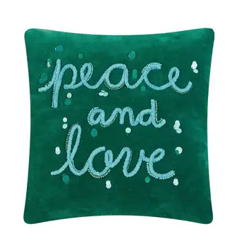 Peace and Love Decorative Pillow