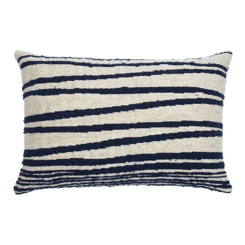 Mystic Ink Stripes Rectangle Lumbar Cushion