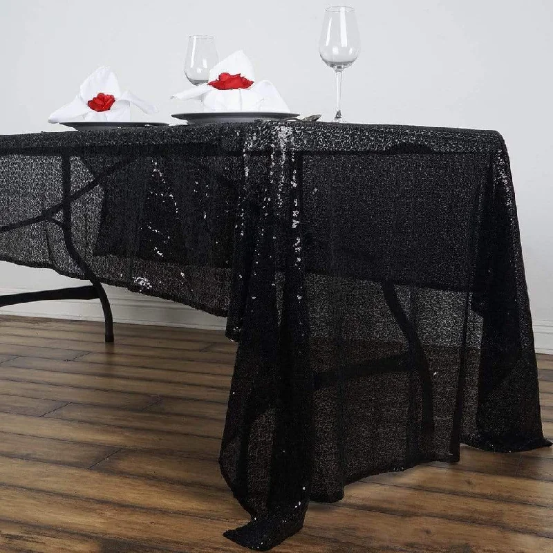 60x126" Sequined Rectangular Tablecloth