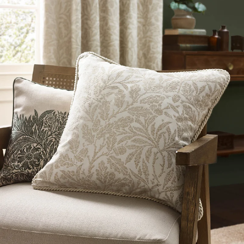 Acorn Tonal Jacquard Cushion Ivory