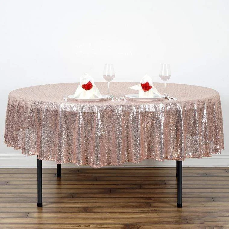 90" Round Sequin Tablecloth