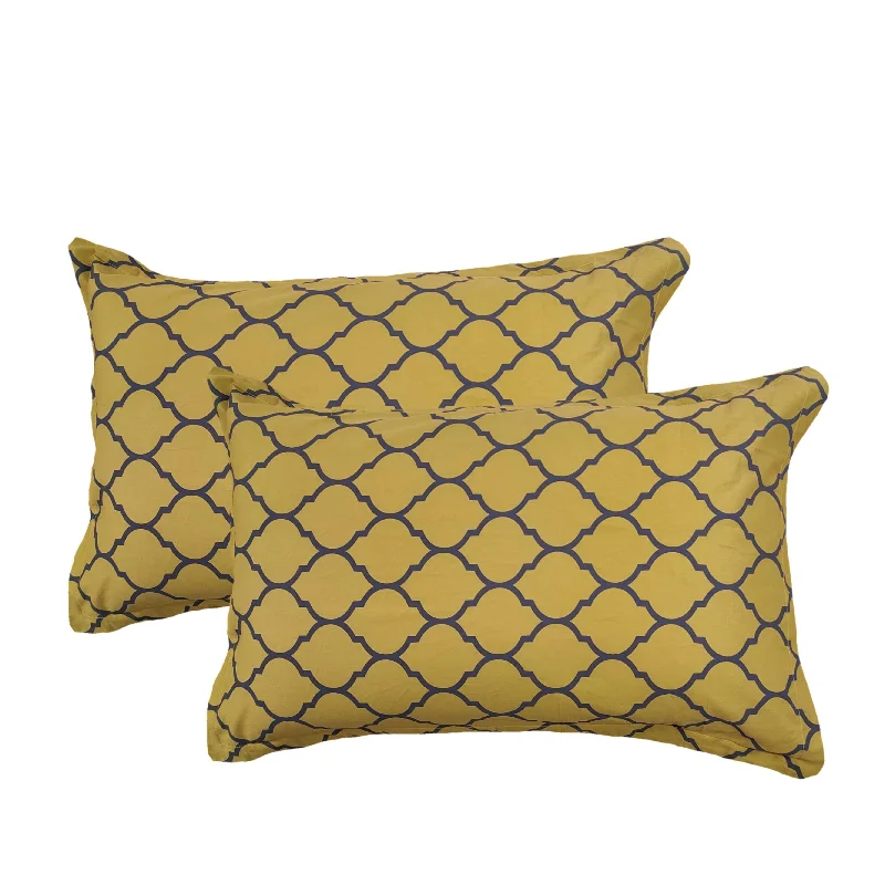 Cotton Printed Pillow Covers (Dori & Pack of 2 100% Cotton)