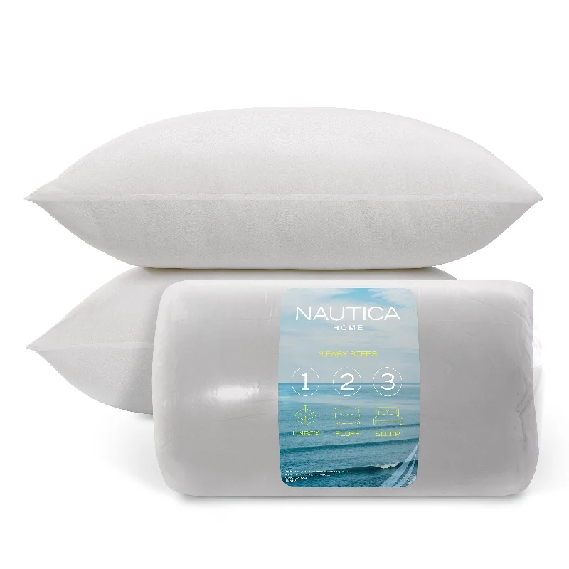 Nautica Embossed Ocean Waves Standard/Queen 2Pc Pillows