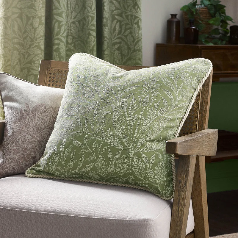 Acorn Tonal Jacquard Cushion Sage