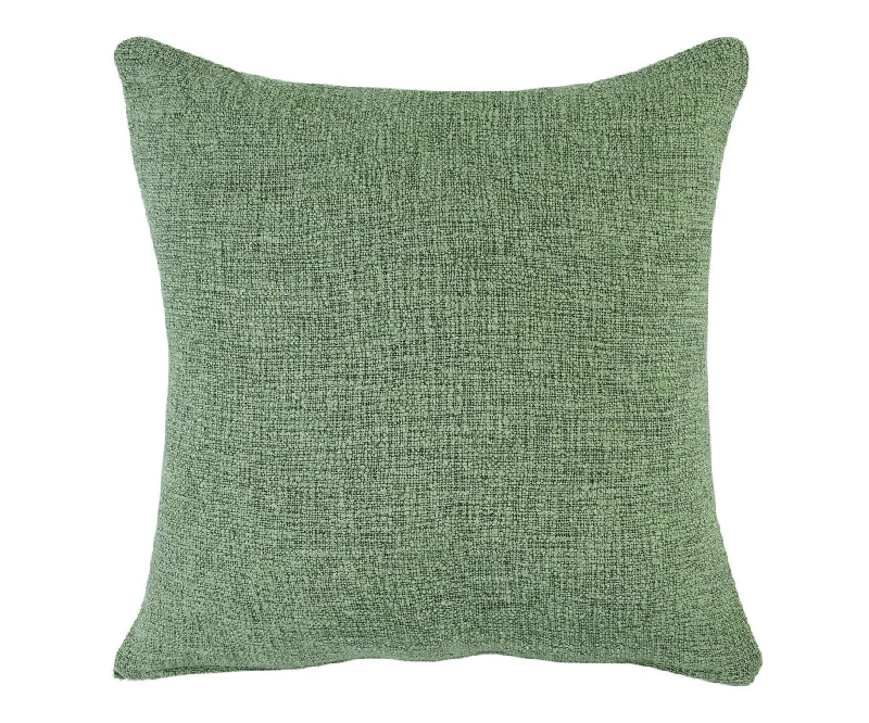 20" X 20" Forest Green Diamond Cotton Zippered Pillow