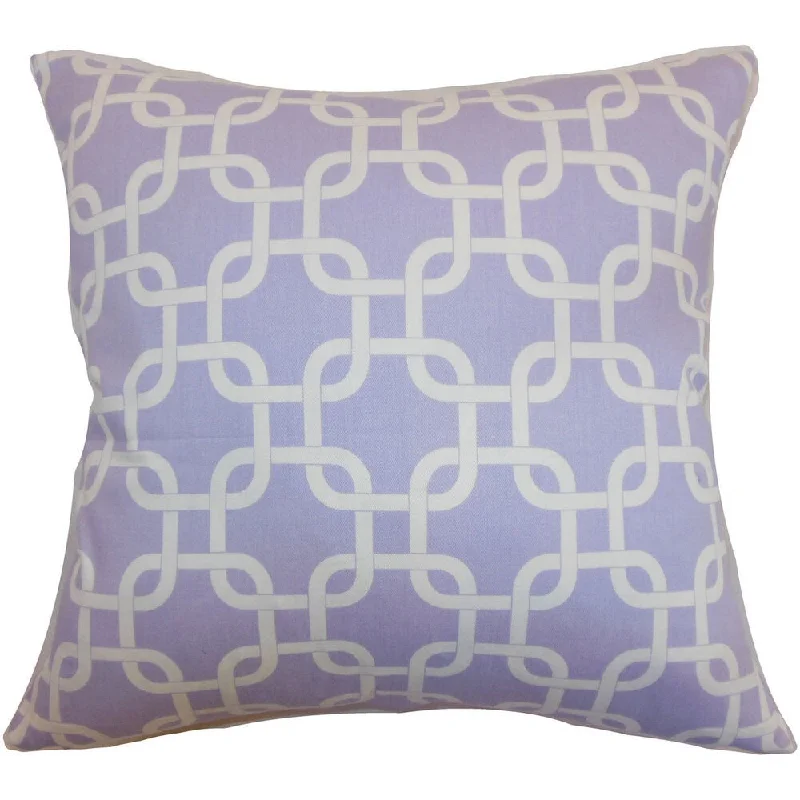 Qishn Geometric Euro Sham Wisteria