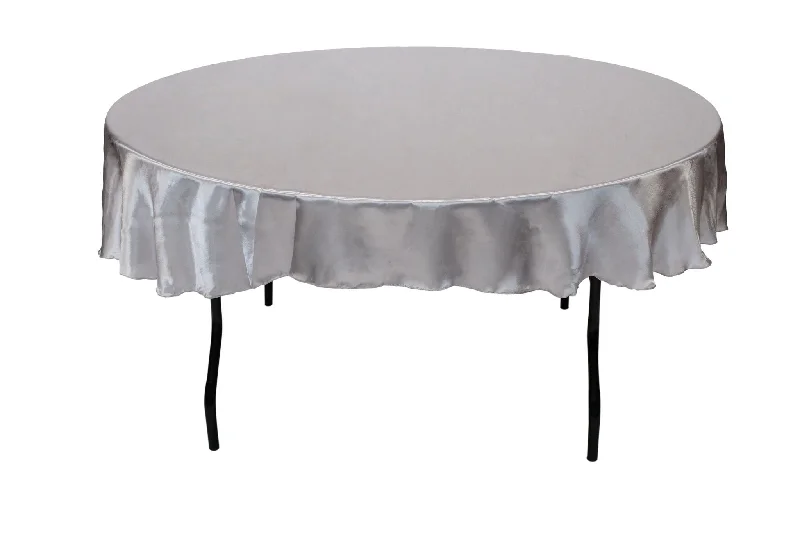 80'' round satin tablecloth