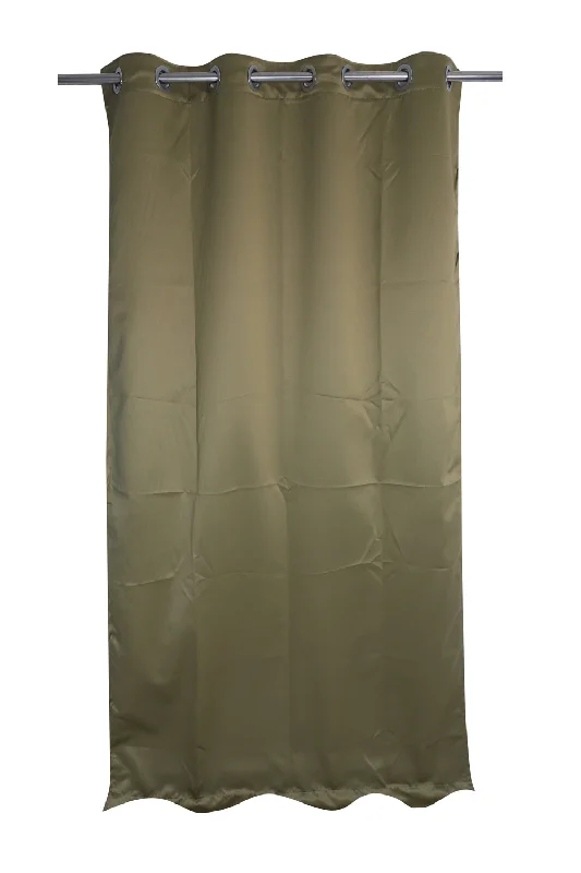 Blackout Plain Curtain - Green (Pack of 1)