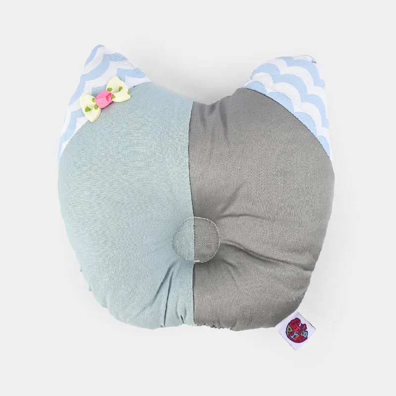 Baby Round Ear Pillow | Gray