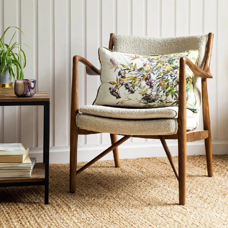 Lynhurst Printed Feather Cushion Acorn