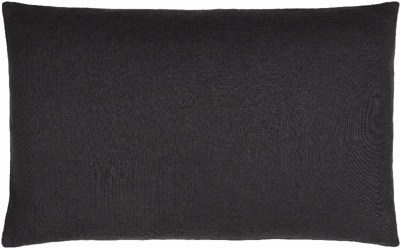 Royce Black Textured Accent Pillow