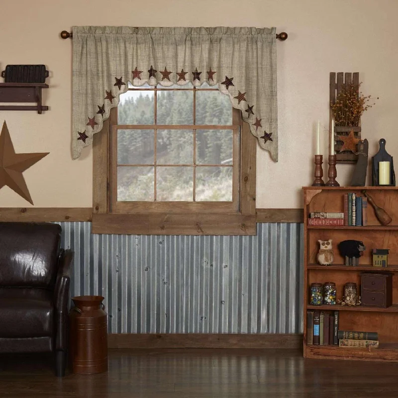 Abilene Star Swag Curtain Set of 2 36x36x16