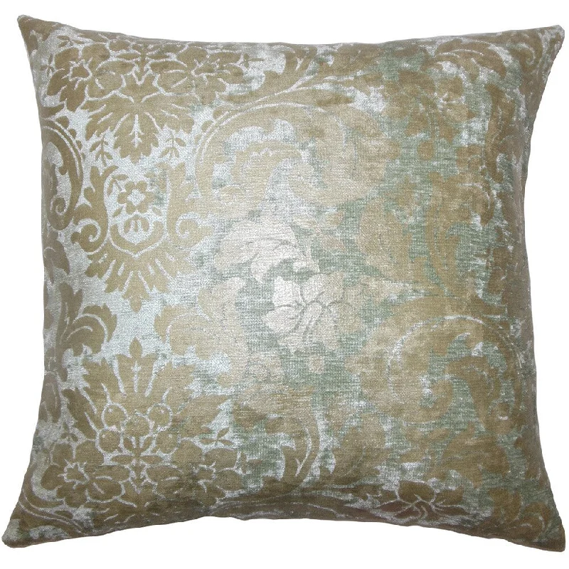 Unna Damask Euro Sham Silver