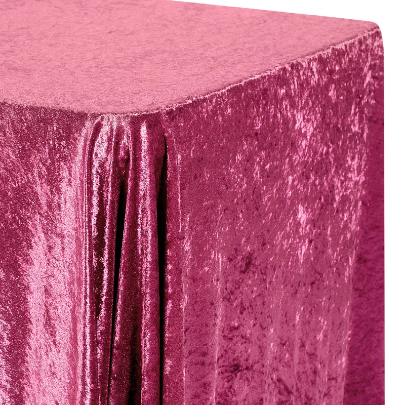 Velvet 90"x132" Rectangular Tablecloth - Mulberry