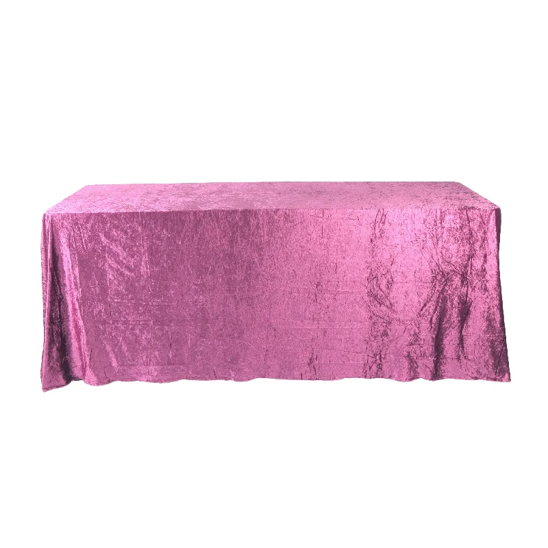 Velvet 90"x132" Rectangular Tablecloth - Violet