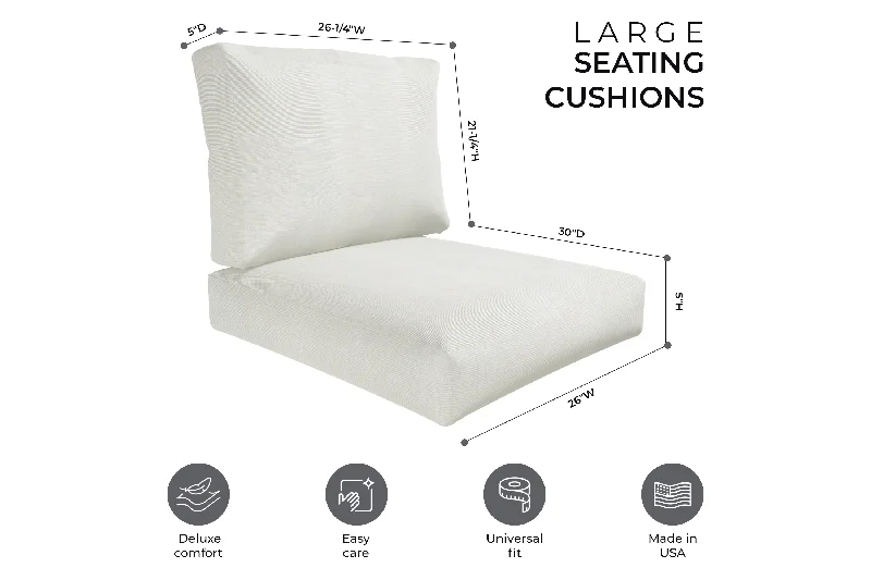 Universal Large Deep Seating Outdoor Furniture Cushions