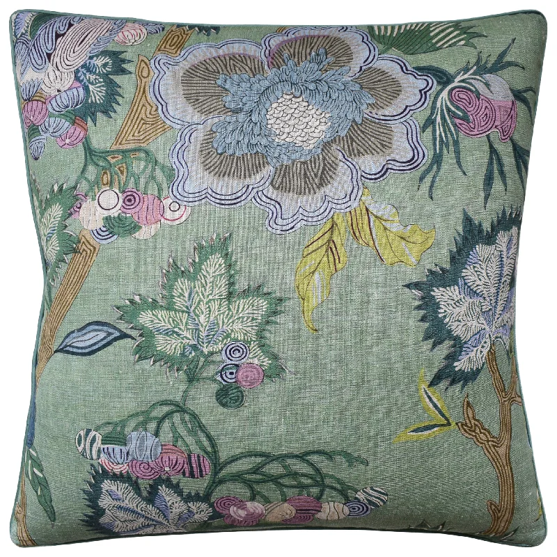 Indienne Jacobean Design Throw Pillow