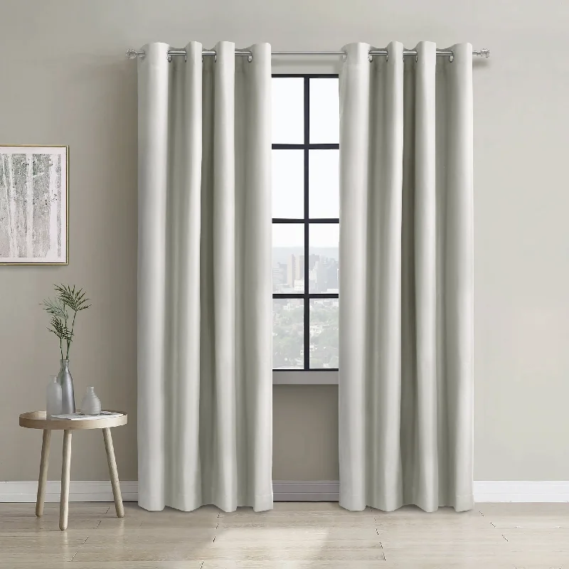 Grommet curtain panel - Dakota - White - 52 x 84''