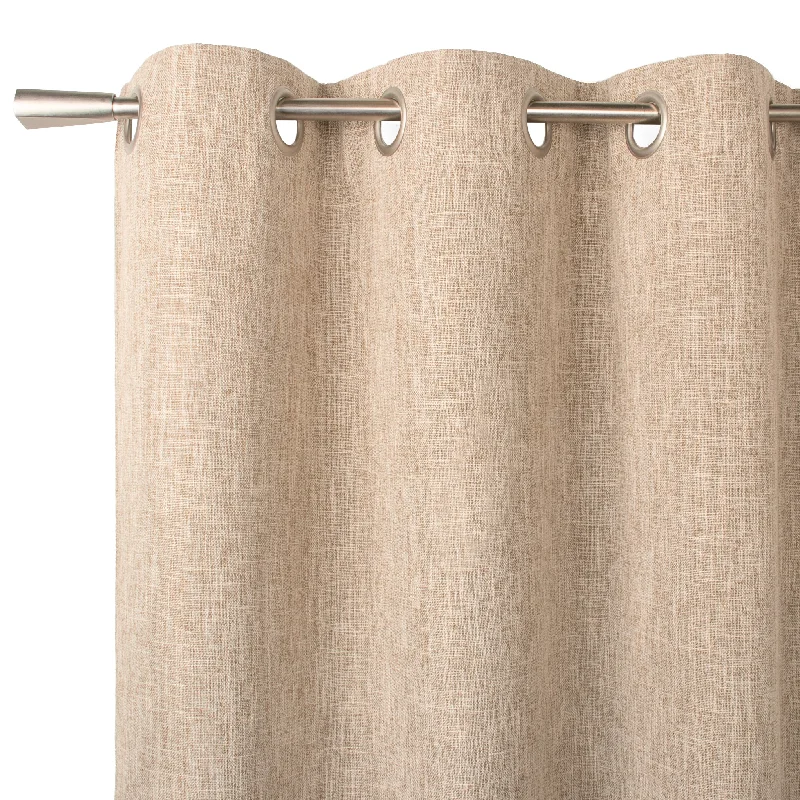 Dimout grommet panel - Houston - Beige - 54 x 85 inch (137 x 215 cm)''