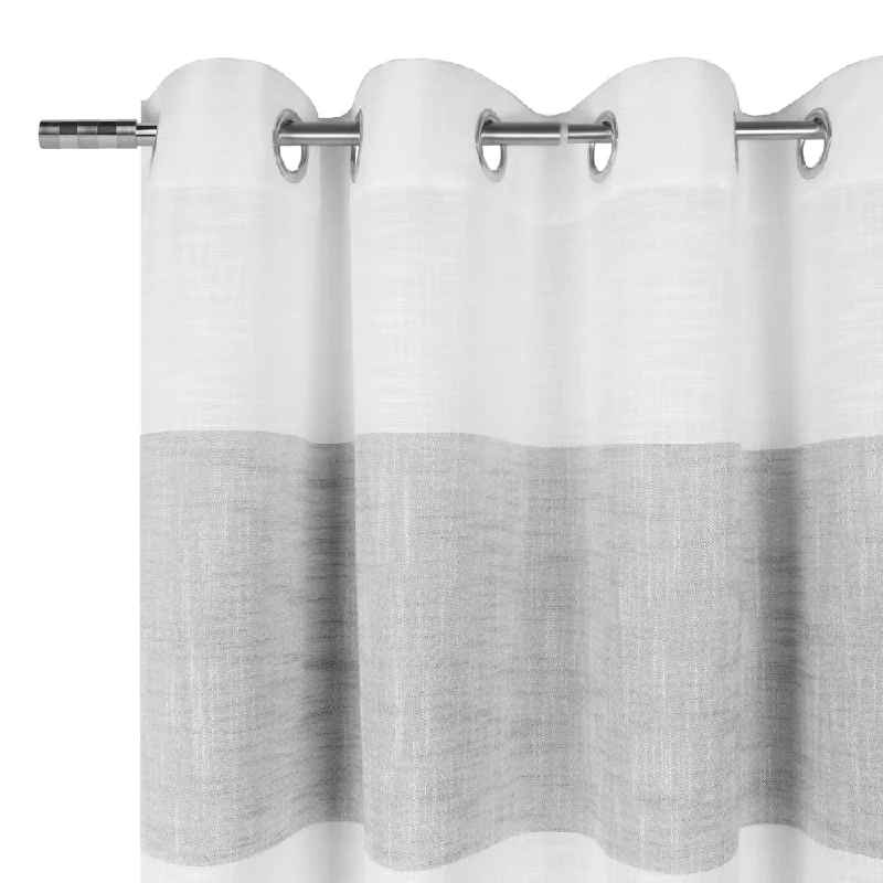 Grommet curtain panel - Elodie - Grey - 54 x 85''